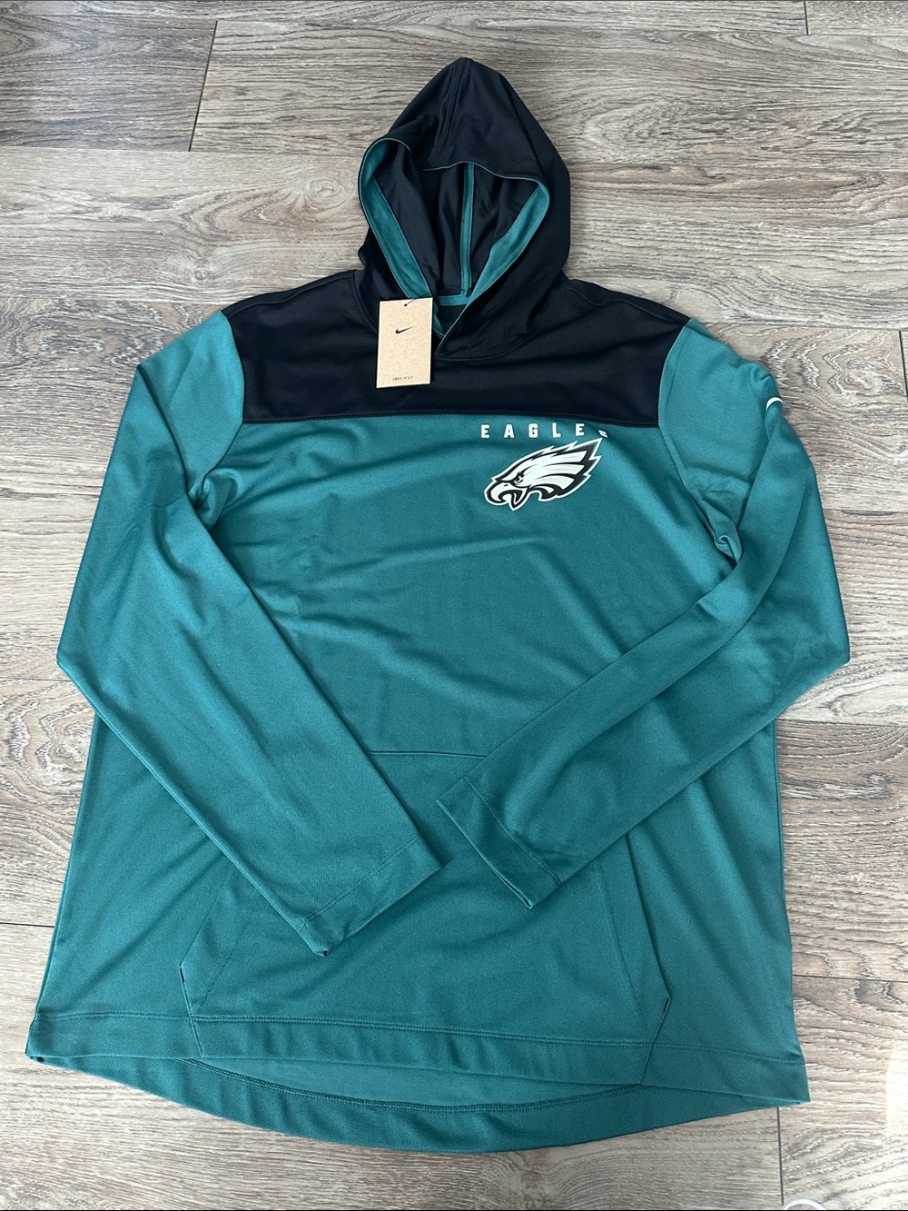 Nike Teal & Black Philadelphia Eagles Pullover Hoodie